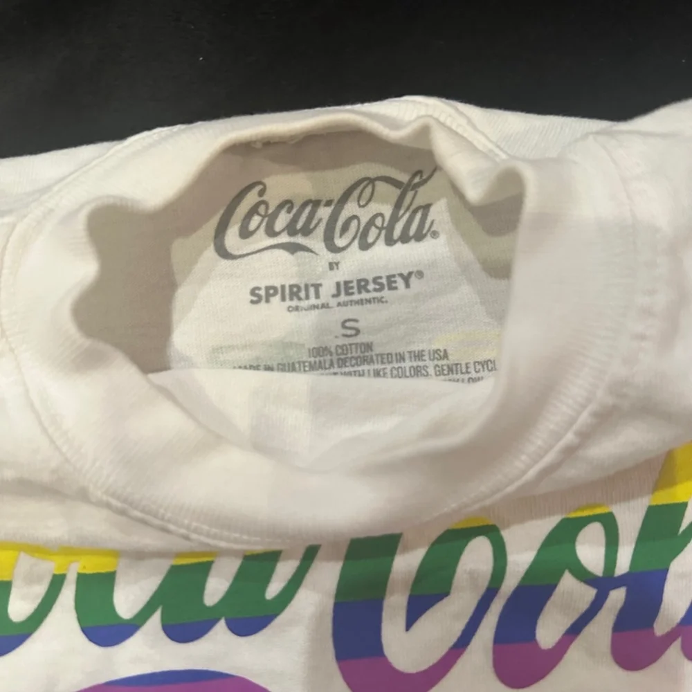 Coke Spirit Jersey Coca-Cola Pride , White, Rainbow, Size S - Picture 4 of 4